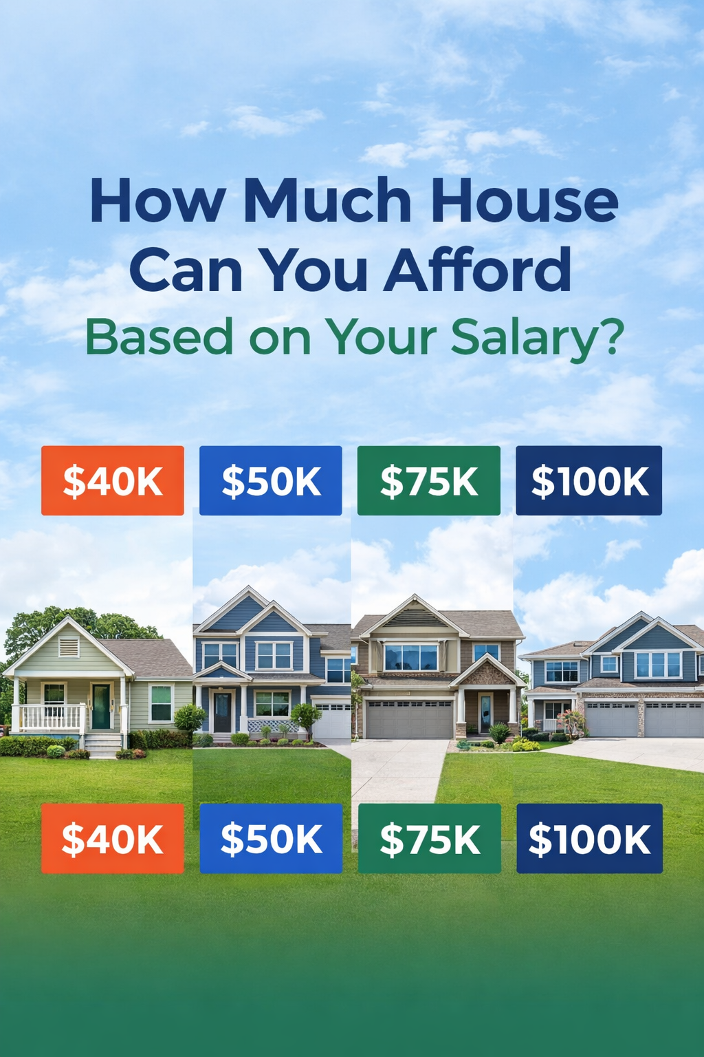 How Much House Can You Afford on $40K–$100K?