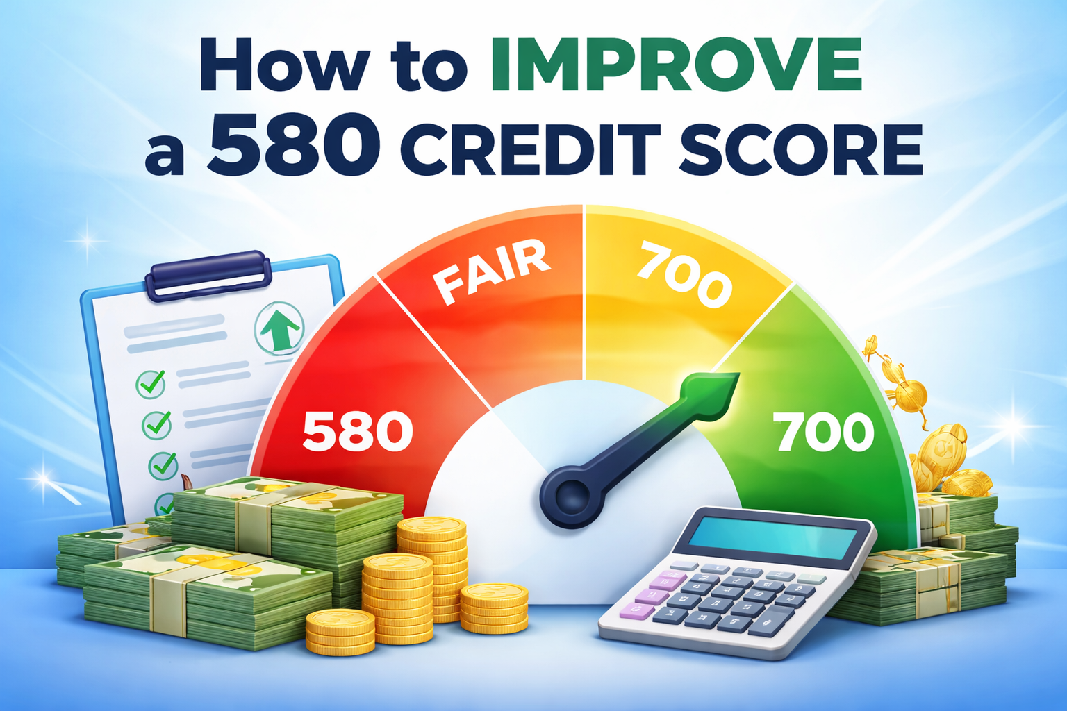 How Long Does It Take to Improve a 580 Credit Score?